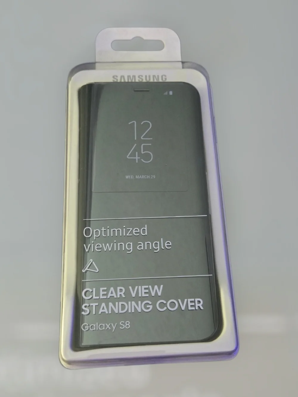Samsung Clear View Standing Cover Case - Black